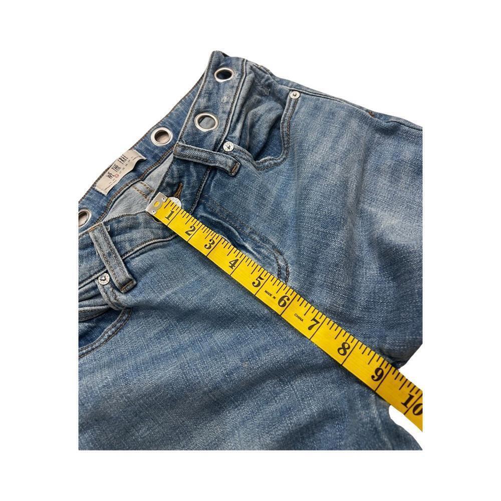 Free People Vintage Silver Rivet Jeans Ruff cut hem size 26 - Picture 7 of 11